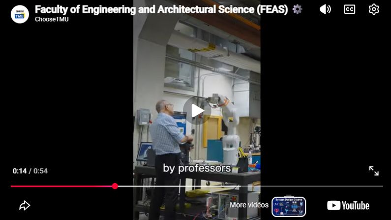 Play Video - Discover Engineering at TMU
