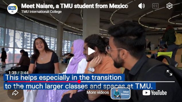 Play Video - Meet Naiare, a TMUIC alumni and current TMU student