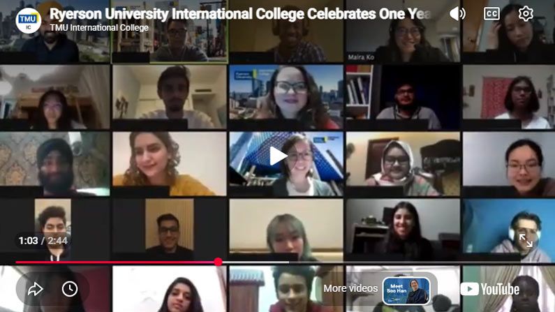 Play Video - Ryerson University International College Celebrates One Year Anniversary